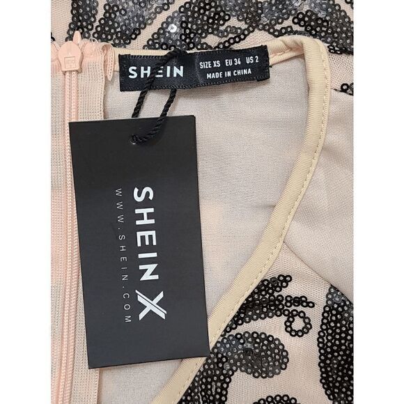 Sexy Sequin Long Sleeve Club Bodycon Party Mini Dress SIZE XS NEW WITH TAGS - Picture 13 of 13